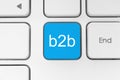 Blue B2B (business to business) button Royalty Free Stock Photo