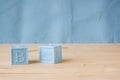 Blue Baby Blocks Royalty Free Stock Photo