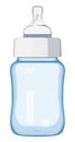 Blue baby bottle Royalty Free Stock Photo