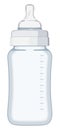 Blue baby bottle Royalty Free Stock Photo