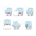 Blue baby diapers cartoon character bring information board