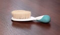 Blue baby hairbrush Royalty Free Stock Photo