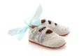 Blue baby shoes Royalty Free Stock Photo