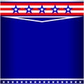 American flag symbols patriotic border Royalty Free Stock Photo