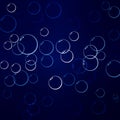 Blue background from bubbles