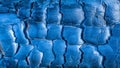 blue background of charred wood macro photo Royalty Free Stock Photo
