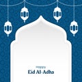 Blue background for eid al adha celebration Royalty Free Stock Photo