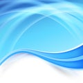Blue background with glow swoosh lines Royalty Free Stock Photo