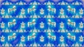 Blue background with gold russian folk patterns