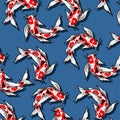 koi fish pattern Royalty Free Stock Photo