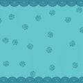 Blue background with lace and diamond pattern