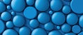 A blue background with many blue spheres Royalty Free Stock Photo