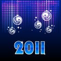 Blue background for new year