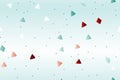 a blue background with red green and white triangles Royalty Free Stock Photo