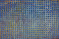 Blue texture of ceramic square tiles on the wall Royalty Free Stock Photo