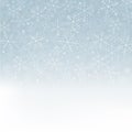 Blue background  with snowflakes Royalty Free Stock Photo