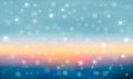 Blue background with snowflakes. Vector. winter background Royalty Free Stock Photo