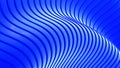 Blue background stripes 3d wavy pattern, elegant abstract striped pattern, interesting spiral architectural minimal background Royalty Free Stock Photo