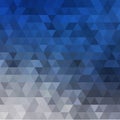 Blue background from triangles. mosaic background. polygonal style. modern design. eps 10 Royalty Free Stock Photo