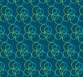 Blue background wallpaper seamless patterns dark with yellow light gradient cirlces Royalty Free Stock Photo