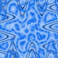 Blue abstract background with water ripple pattern and frame of triangles Royalty Free Stock Photo