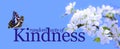 Random Acts of Kindness butterfly background