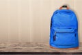 Blue backpack