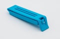 Blue bag clip isolated on the white Royalty Free Stock Photo