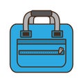 Blue bag packback travel tourist