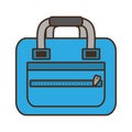 Blue bag packback travel tourist Royalty Free Stock Photo