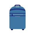 Blue bag for travel colorful illustration cartoon