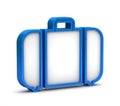 Blue baggage icon