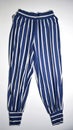 Blue Baggy trouser with stripe