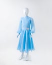 Blue ball tender dress on a mannequin on a white background, dance dress Royalty Free Stock Photo