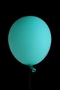 Blue Balloon on Black Royalty Free Stock Photo