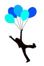 Blue balloon kid