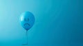 A Single Sad Balloon.AI generated image Royalty Free Stock Photo