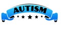 Blue band with AUTISM text.