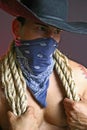 Blue bandana Royalty Free Stock Photo