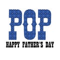 blue bandana pop fathers day Royalty Free Stock Photo