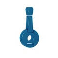 Blue Banjo icon isolated on transparent background. Musical instrument.