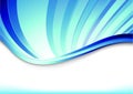 Blue banner with blue rays Royalty Free Stock Photo