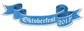 blue banner for Oktoberfest 2017