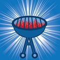 Blue Barbecue Grill