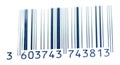 Blue barcode for traceability