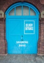 Blue barn door Royalty Free Stock Photo