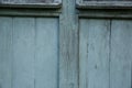 Blue barn wooden wall planking wide texture. Old wood slats rustic shabby background Royalty Free Stock Photo