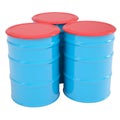 Blue barrel Royalty Free Stock Photo