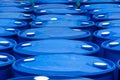 Blue Barrels Royalty Free Stock Photo