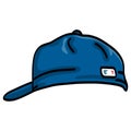 Blue Baseball Cap Hat Illustration Vector Royalty Free Stock Photo